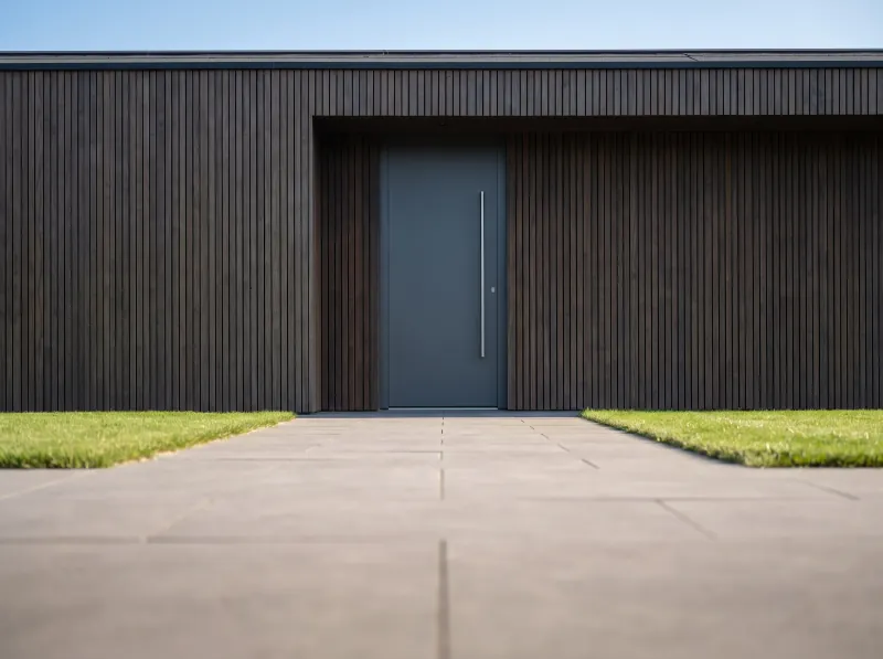 Aluminium entrance doors