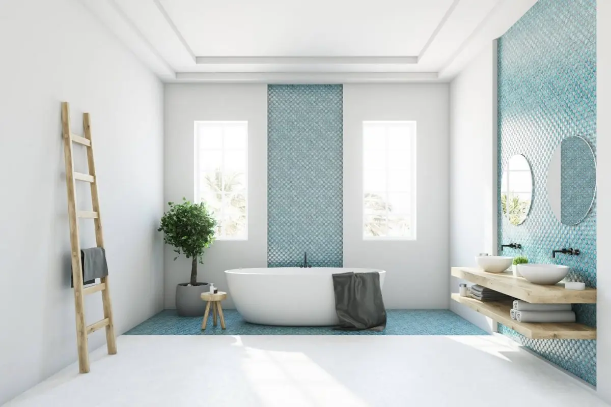 Windows in the bathroom
