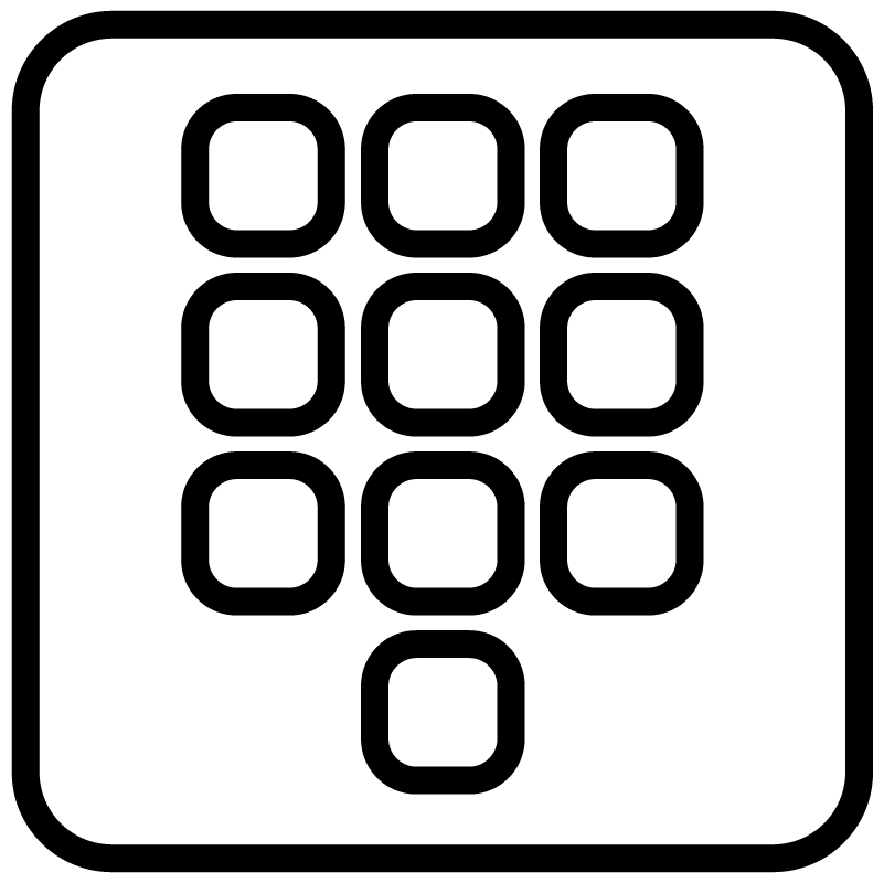 Numeric keypad