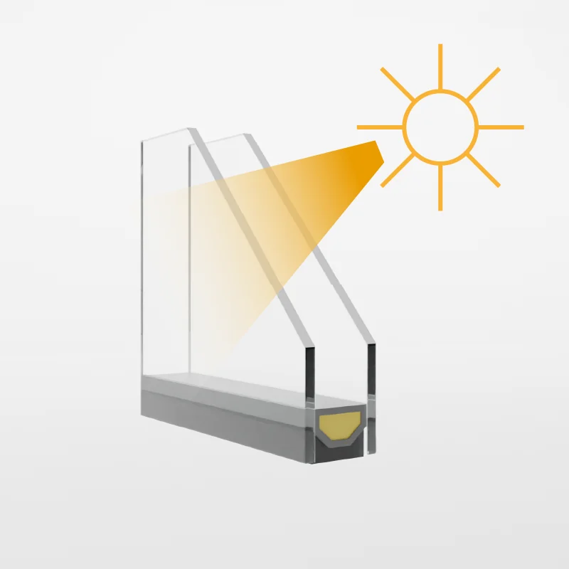 Absorption glass
