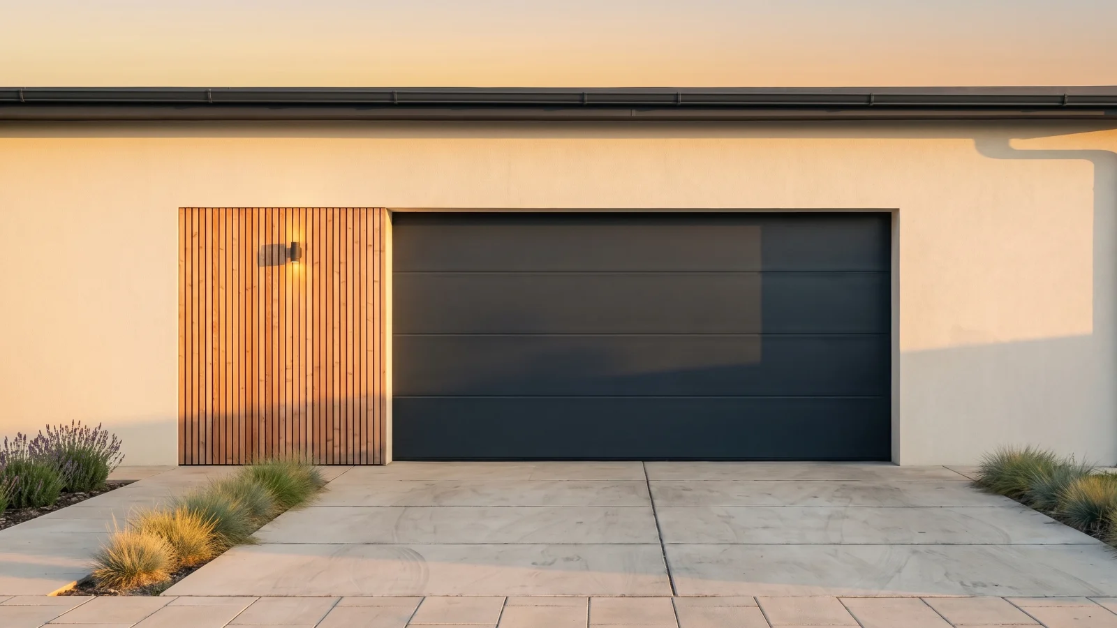 Sectional garage doors