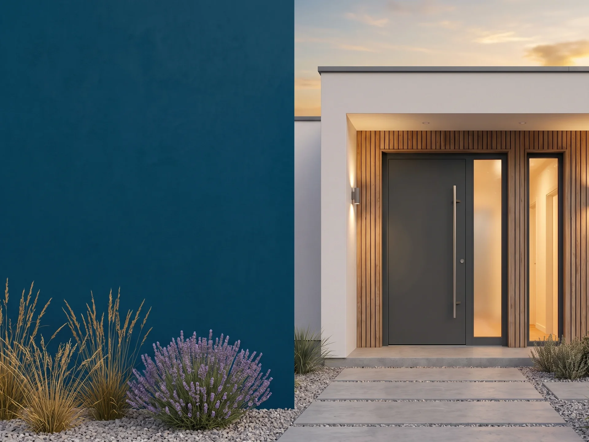 BUDVAR aluminium entrance doors — elegance, security and durability