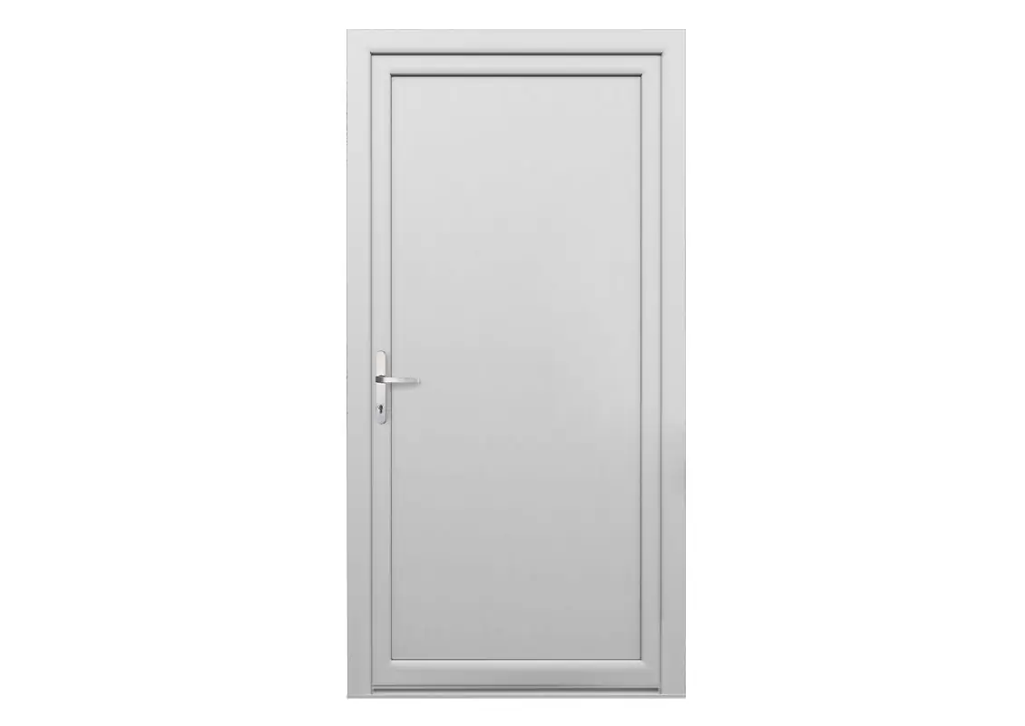 Technical Door in colour White Foil Structure