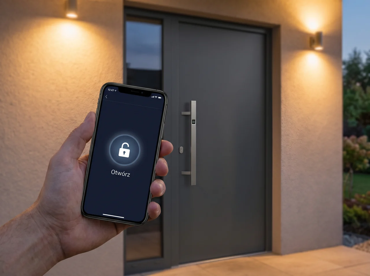 Smart Home — open your BUDVAR door by phone or fingerprint