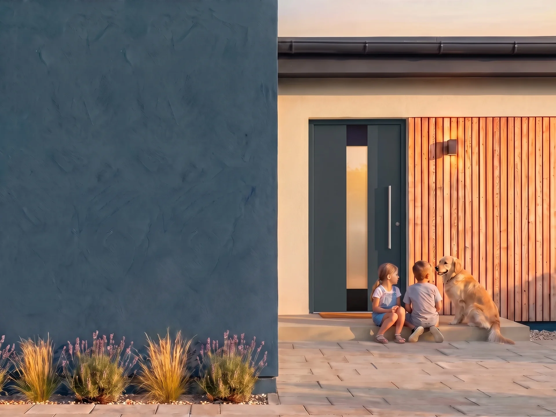 PVC and aluminium entrance doors