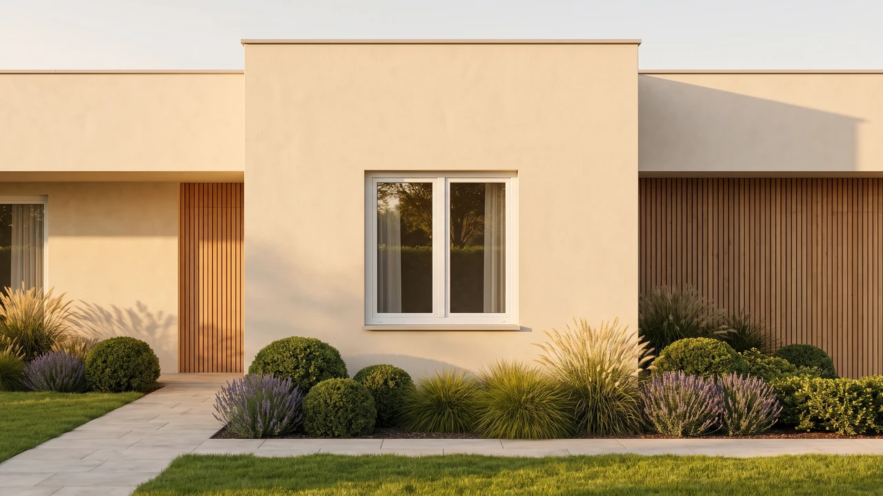 House with BUDVAR Ecofutural OC Monoblok windows — exterior view