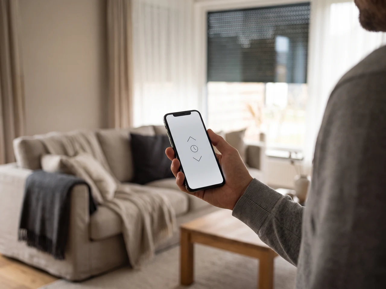 Controlling shutters via smartphone with TaHoma Somfy