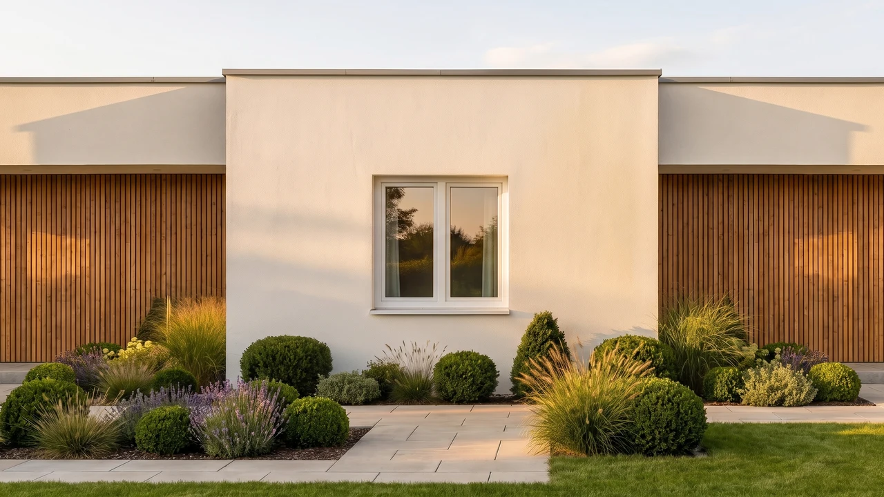 House with BUDVAR T-Classic Slim windows — exterior view