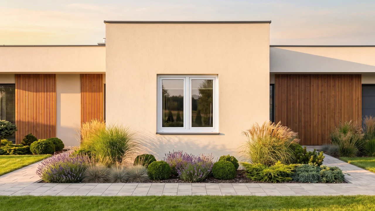 House with BUDVAR T-Classic windows — exterior view