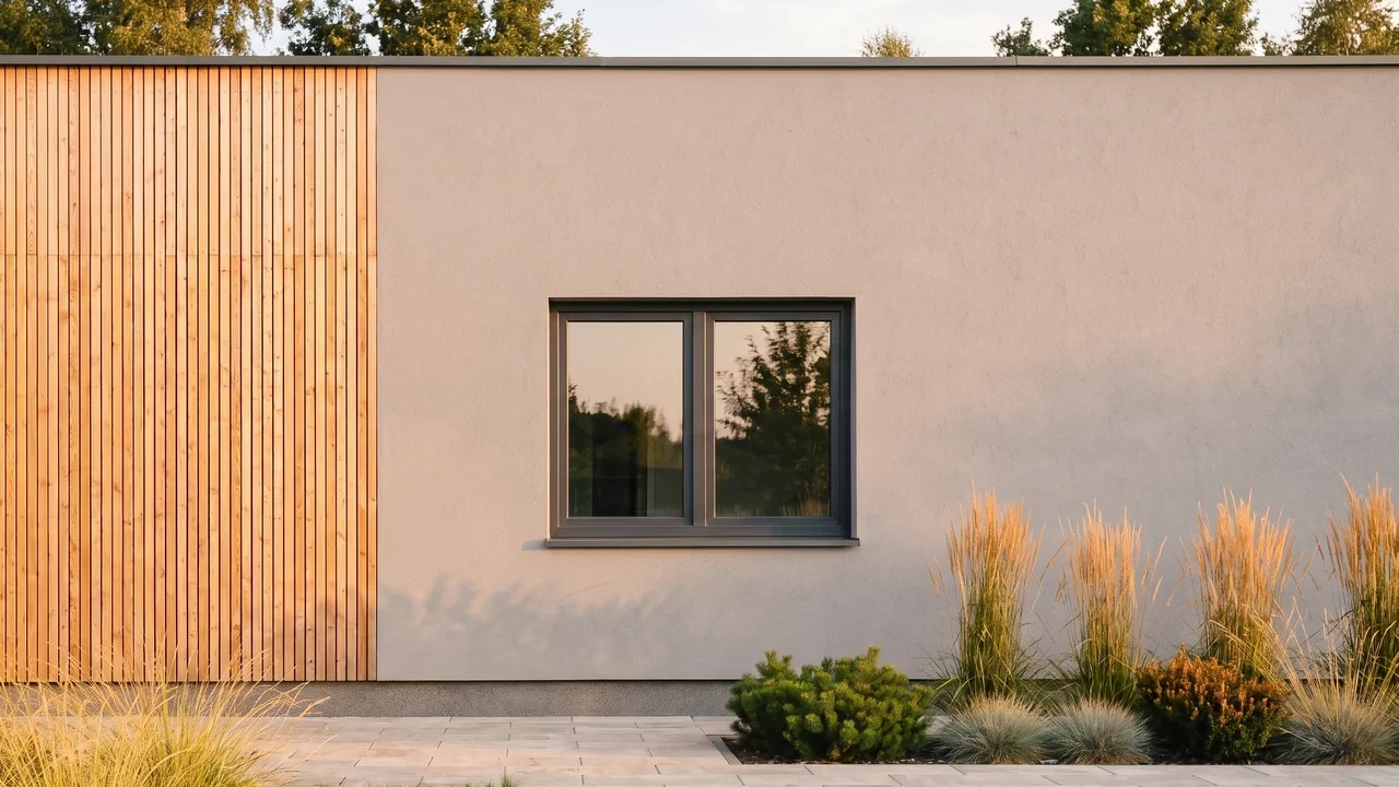 House with BUDVAR T-Comfort Mono windows, exterior view