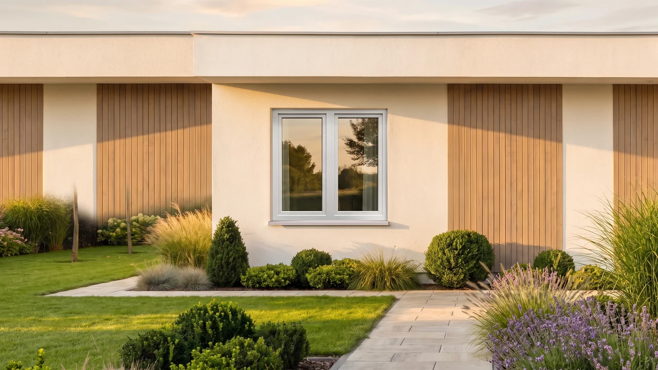 House with BUDVAR T-Energy windows — exterior view