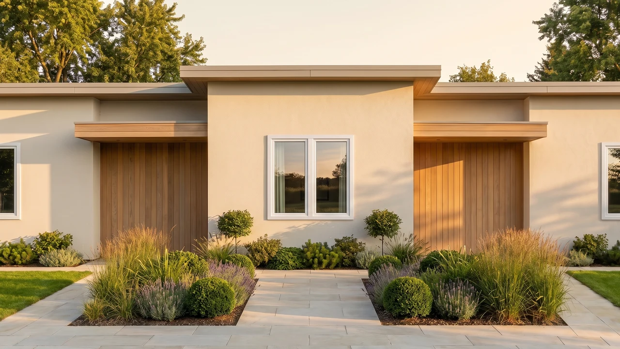 House with BUDVAR T-Perfekt RENO windows — exterior view